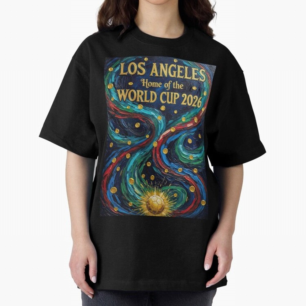 Los Angeles Home of the World Cup 2026 Soccer Fan ¡ª Moody Jewel Art Print Classic T-Shirt Show Your Love for FIFA World Cup 2026 Group Stage Spirit, with Netherlands, Mbappe and Neymar, Goal Celebration Energy, Supporter Heritage, Football Icons