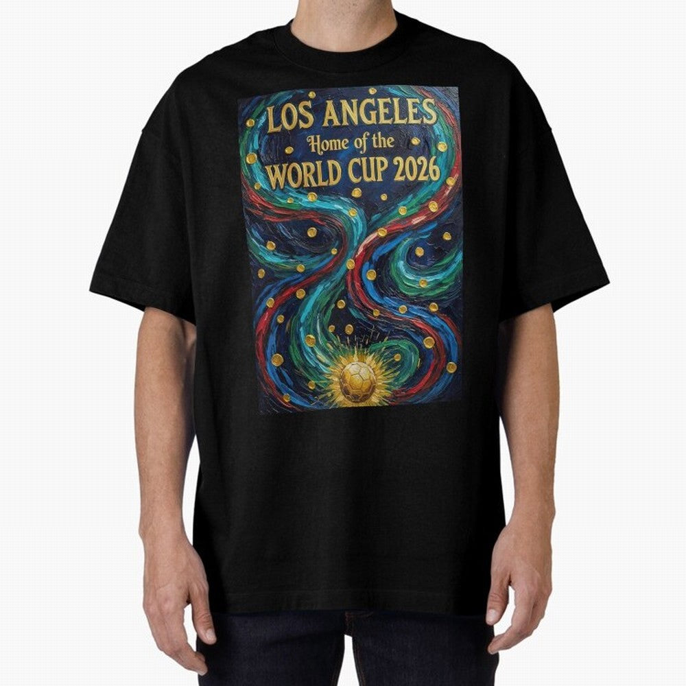 Los Angeles Home of the World Cup 2026 Soccer Fan ¡ª Moody Jewel Art Print Classic T-Shirt Show Your Love for FIFA World Cup 2026 Group Stage Spirit, with Netherlands, Mbappe and Neymar, Goal Celebration Energy, Supporter Heritage, Football Icons