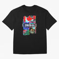 Glitched United 2026 - North America Tournament Emblem Classic T-Shirt Show Fan Pride Across Global Football Passion for FIFA World Cup 2026, with CR7, Argentina, Football History, Final Match Energy, Crowd Noise and Once in a Lifetime Moments;
