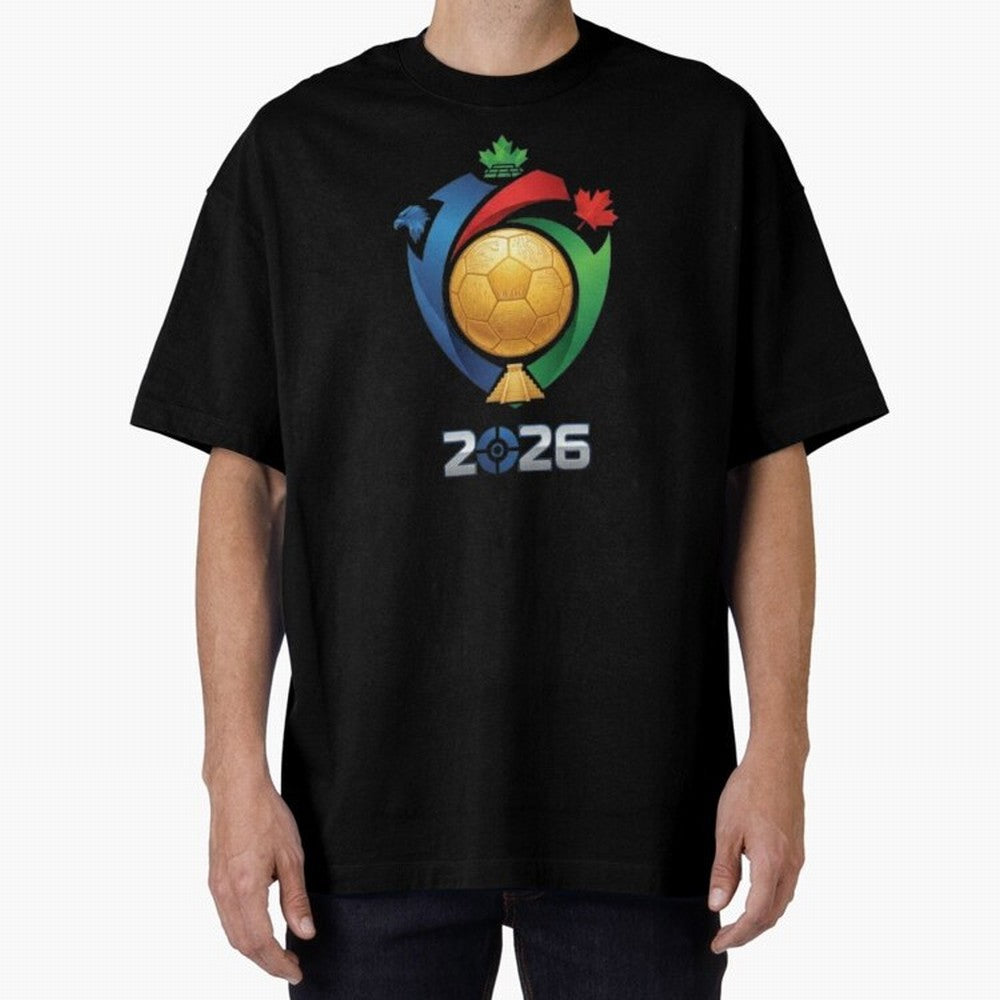 Golden Soccer Ball 2026 Host Nations Emblem Classic T-Shirt Celebrate Unforgettable Nights in the FIFA World Cup 2026 Journey through CR7 Highlights, France Pride, Retro Football Energy, Iconic Rivalries, Trophy Chase Drama and Stadium Atmosphere;