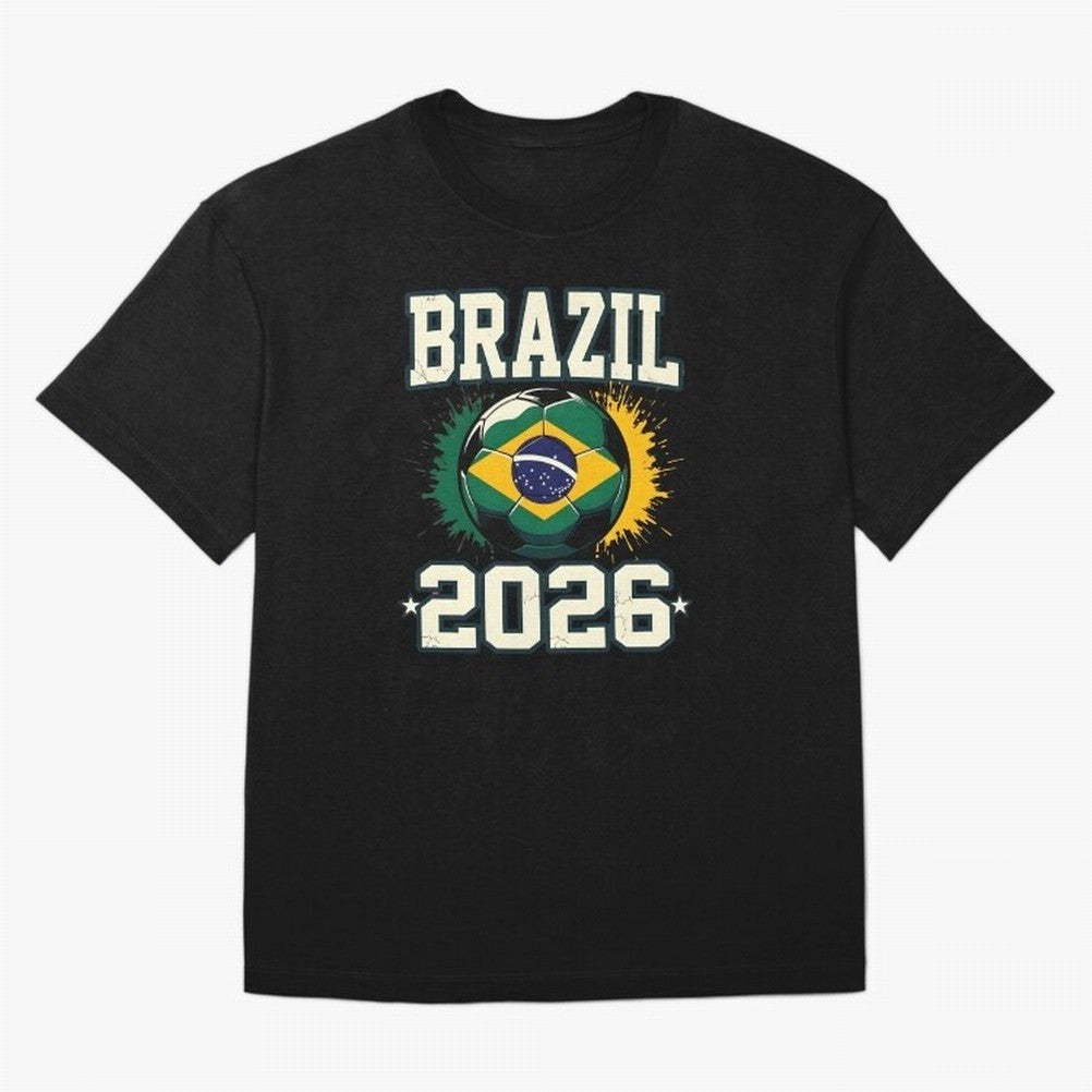 Brazil Soccer Football 2026 Classic T-Shirt Carry National Pride through the FIFA World Cup 2026 Journey through Cristiano Ronaldo, Haaland and CR7 Highlights, Brazil Pride, Football History, Final Match Energy, Crowd Noise and Once in a Lifetime