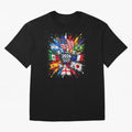 2026 Soccer World Championship Global Flags Paint Splash Sports Fan Graphic Classic T-Shirt Represent FIFA World Cup 2026 Group Stage Spirit, Highlighting Netherlands, Neymar, Game Day Rituals, Football Legends, Country Pride and the Road to the