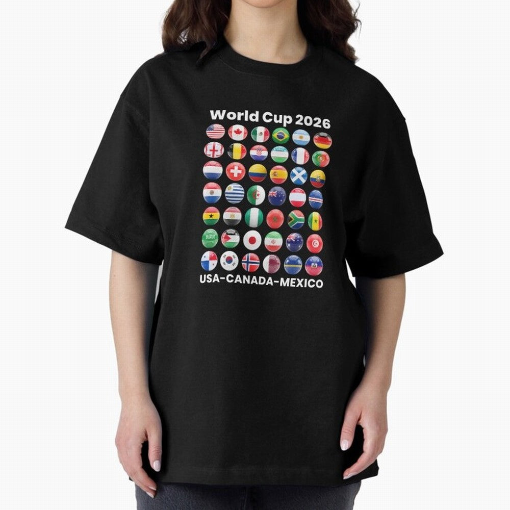 Soccer World Cup 2026 all Country Ball Football Fan Game Day Youth Sports Apparel For Men Women Kids Clothing Classic T-Shirt Step into Match Day Hype around FIFA World Cup 2026 Group Stage, Messi, CR7 and Mbappe, England, France and Netherlands,
