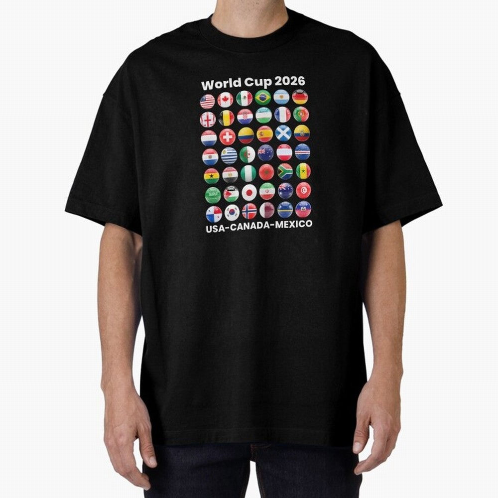 Soccer World Cup 2026 all Country Ball Football Fan Game Day Youth Sports Apparel For Men Women Kids Clothing Classic T-Shirt Step into Match Day Hype around FIFA World Cup 2026 Group Stage, Messi, CR7 and Mbappe, England, France and Netherlands,