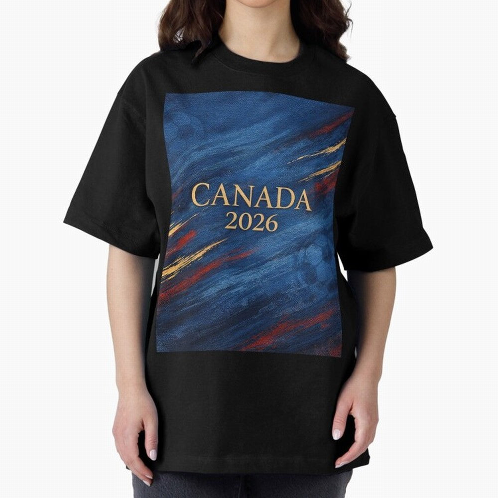 Elegant and Luxury Canada 2026 Soccer Theme Classic T-Shirt Celebrate the Road through FIFA World Cup 2026 Group Stage Spirit, Centered on England and Germany, CR7 and Messi, Vintage Soccer Flavor, Modern Football Stars, National Flags and Final
