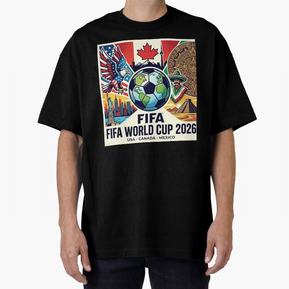 North America United Soccer 2026 Vintage Crest Classic T-Shirt Celebrate Soccer Greatness during FIFA World Cup 2026 Group Stage Highlighting Messi, Neymar and Mbappe, England and Germany Energy, Fan Favorite Moments, National Team Passion, Big