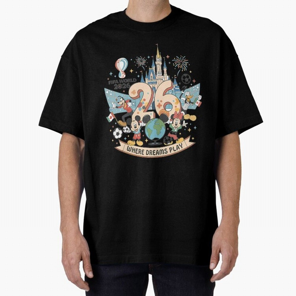 Dreamland Football World Cup26 Classic T-Shirt Show Fan Pride Across FIFA World Cup 2026 Filled with Cristiano Ronaldo, Haaland and CR7, England, France and Netherlands Energy, Championship Spirit, Famous Goals, Roaring Crowds and International