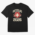 Switzerland 2026 World Cup Classic T-Shirt Wear the Spirit of Match Day Hype around FIFA World Cup 2026 Group Stage, Mbappe and Neymar, Argentina, France and Brazil, Match Day Excitement, Supporter Culture, Golden Goals and Global Football Passion;