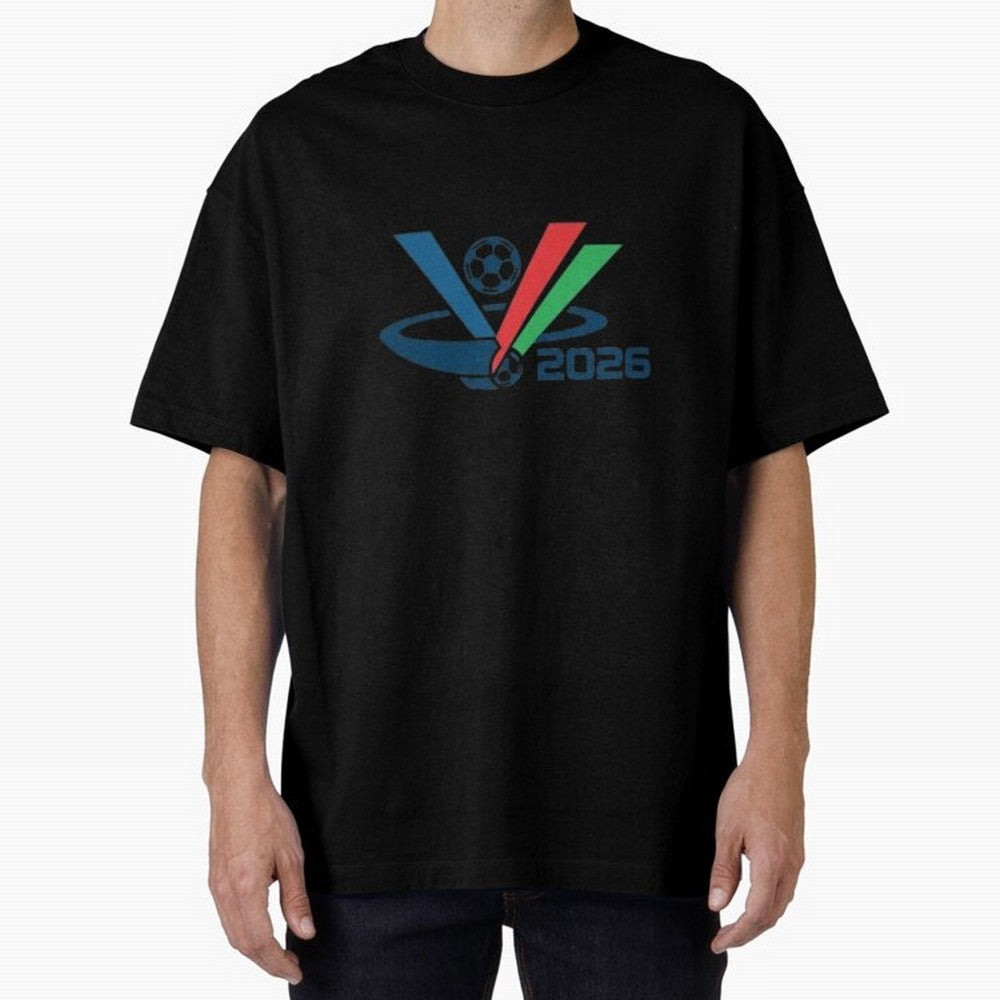 Minimalist FIFA 2026 V-Logo Design Classic T-Shirt Enjoy FIFA World Cup 2026 USA Canada Mexico Featuring CR7 and Messi, England, France and Netherlands Energy, Match Day Excitement, Supporter Culture, Golden Goals and Global Football Passion;