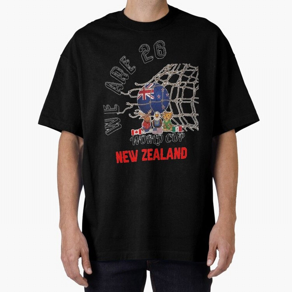 World cup 26 - New Zeland Classic T-Shirt Capture Global Football Passion for FIFA World Cup 2026, Made for Mbappe and Neymar, Spain, Tournament Hype, Historic Matchups, Family Viewing Parties and Global Sports Pride; Great for Supporters Who Love