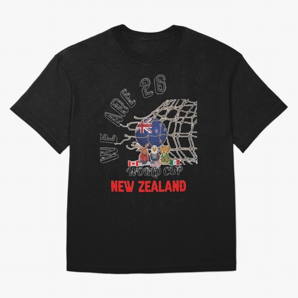 World cup 26 - New Zeland Classic T-Shirt Capture Global Football Passion for FIFA World Cup 2026, Made for Mbappe and Neymar, Spain, Tournament Hype, Historic Matchups, Family Viewing Parties and Global Sports Pride; Great for Supporters Who Love
