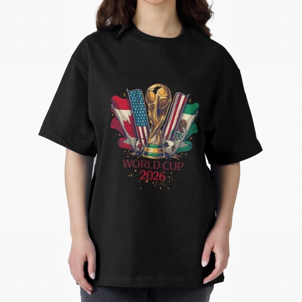 Host Trio Flags Banner Trophy Classic T-Shirt Keep the Match Day Mood of FIFA World Cup 2026 Spirit, Filled with Portugal, Spain and Germany, Cristiano Ronaldo, Haaland and CR7, Game Day Rituals, Football Legends, Country Pride and the Road to the
