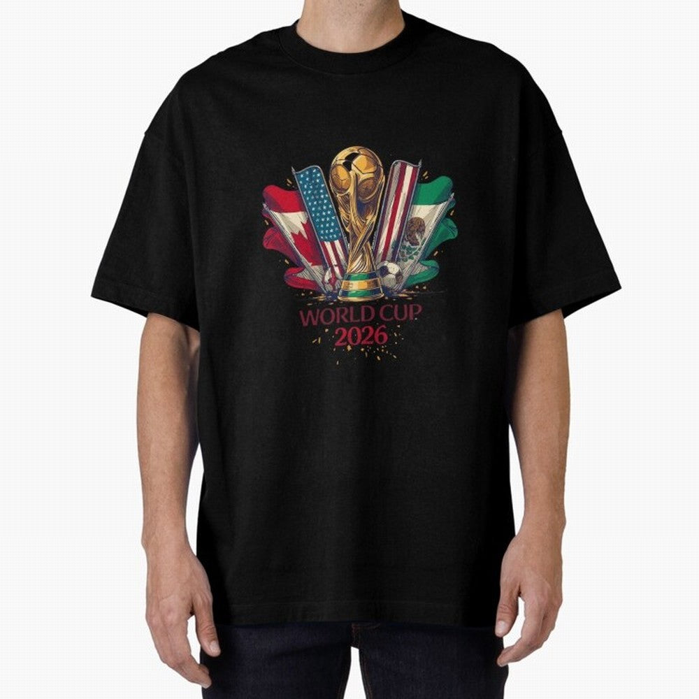 Host Trio Flags Banner Trophy Classic T-Shirt Keep the Match Day Mood of FIFA World Cup 2026 Spirit, Filled with Portugal, Spain and Germany, Cristiano Ronaldo, Haaland and CR7, Game Day Rituals, Football Legends, Country Pride and the Road to the