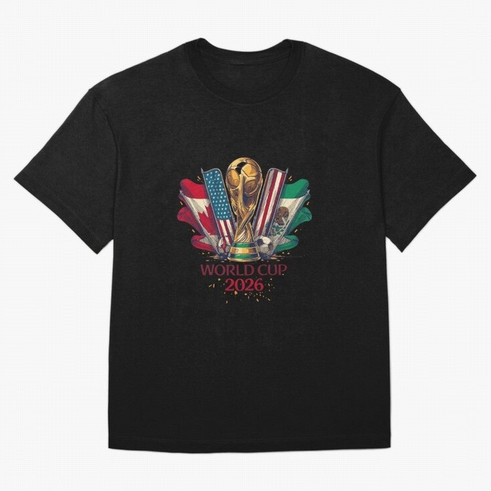 Host Trio Flags Banner Trophy Classic T-Shirt Keep the Match Day Mood of FIFA World Cup 2026 Spirit, Filled with Portugal, Spain and Germany, Cristiano Ronaldo, Haaland and CR7, Game Day Rituals, Football Legends, Country Pride and the Road to the