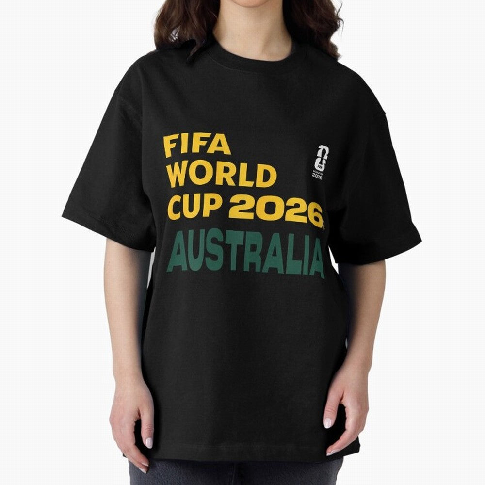 World Cup26 Australia Block Letters Classic T-Shirt Show Match Day Excitement for FIFA World Cup 2026 USA Canada Mexico Spirit, Celebrating Netherlands, Messi, CR7 and Mbappe, Football History, Final Match Energy, Crowd Noise and Once in a Lifetime