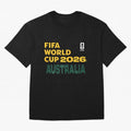 World Cup26 Australia Block Letters Classic T-Shirt Show Match Day Excitement for FIFA World Cup 2026 USA Canada Mexico Spirit, Celebrating Netherlands, Messi, CR7 and Mbappe, Football History, Final Match Energy, Crowd Noise and Once in a Lifetime