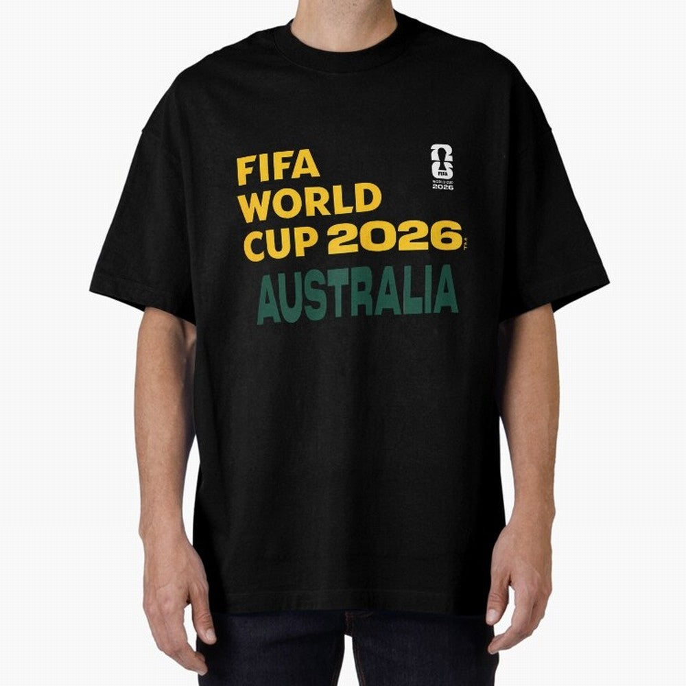 World Cup26 Australia Block Letters Classic T-Shirt Show Match Day Excitement for FIFA World Cup 2026 USA Canada Mexico Spirit, Celebrating Netherlands, Messi, CR7 and Mbappe, Football History, Final Match Energy, Crowd Noise and Once in a Lifetime