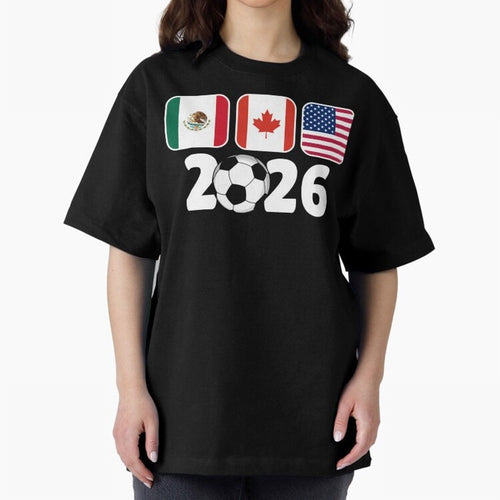 2026 World Cup North America Emblem Retro Classic T-Shirt Follow Every Goal of FIFA World Cup 2026 USA Canada Mexico Built around Haaland, Brazil Energy, Match Day Excitement, Supporter Culture, Golden Goals and Global Football Passion; Ideal for