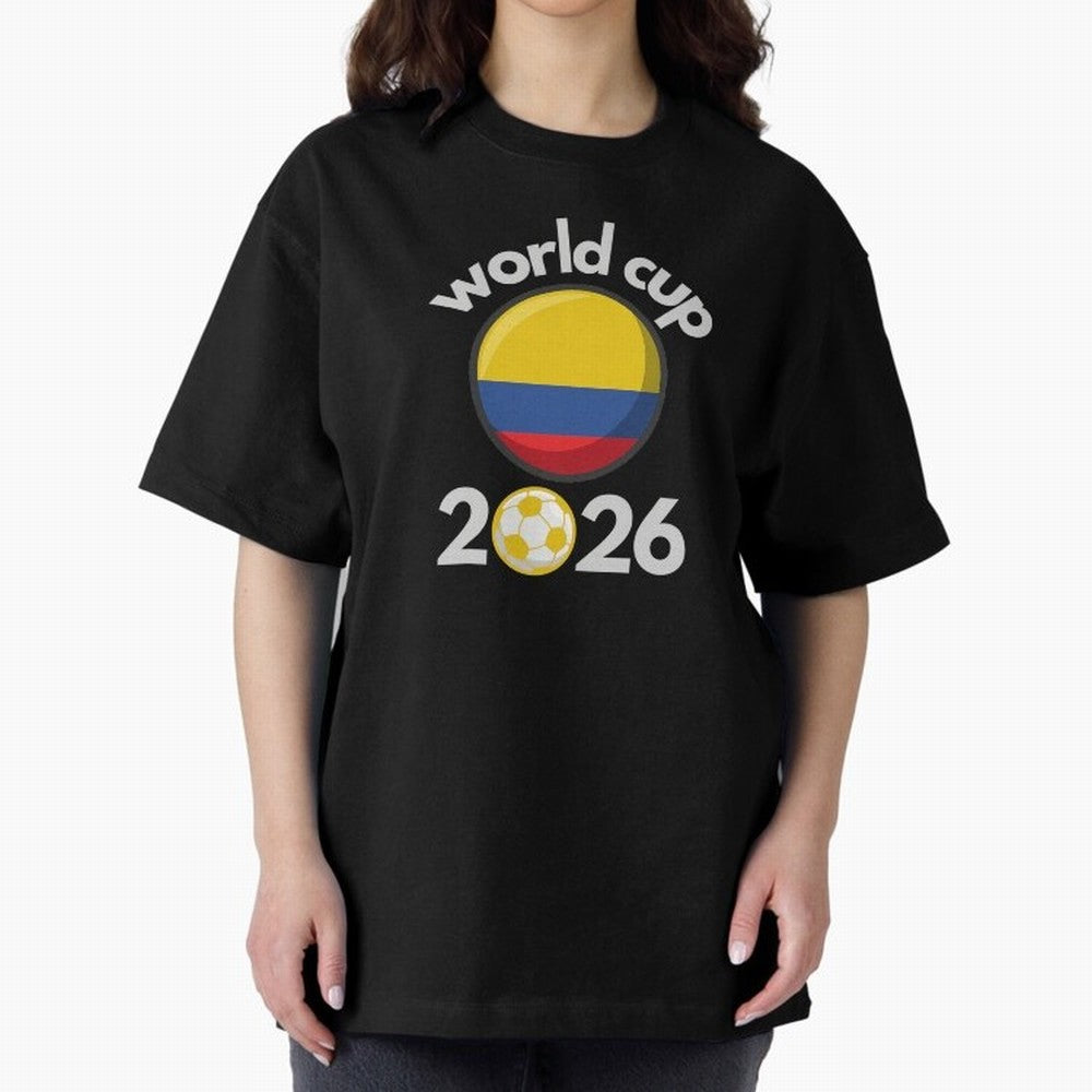 Columbia Flag World Cup 2026 Soccer Design ¨C Columbian Football Futbol Classic T-Shirt Step into FIFA World Cup 2026 USA Canada Mexico for Fans of Neymar and France, Bringing Championship Spirit, Famous Goals, Roaring Crowds and International