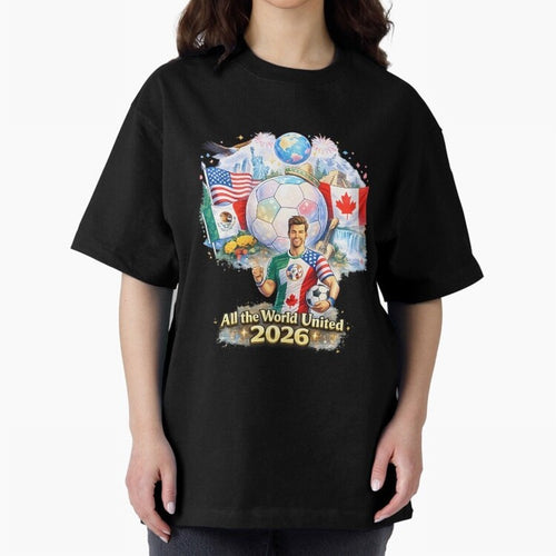 All The World United 2026 Football Classic T-Shirt Celebrate Fan Favorites in FIFA World Cup 2026 Group Stage Highlighting Messi, CR7 and Mbappe, Portugal, Spain and Germany Energy, Game Day Rituals, Football Legends, Country Pride and the Road to