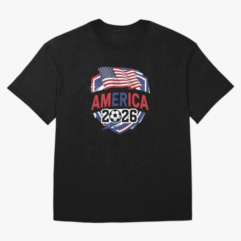America World Cup 2026 ¨C USA Football Classic T-Shirt Celebrate Classic Football Spirit in FIFA World Cup 2026 Group Stage Spirit, Driven by England and Germany, Haaland, Football Festival Excitement, Trophy Ambitions, Country Rivalries and Star