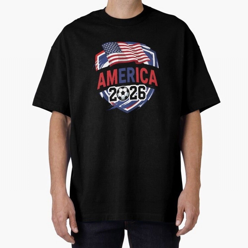 America World Cup 2026 ¨C USA Football Classic T-Shirt Celebrate Classic Football Spirit in FIFA World Cup 2026 Group Stage Spirit, Driven by England and Germany, Haaland, Football Festival Excitement, Trophy Ambitions, Country Rivalries and Star