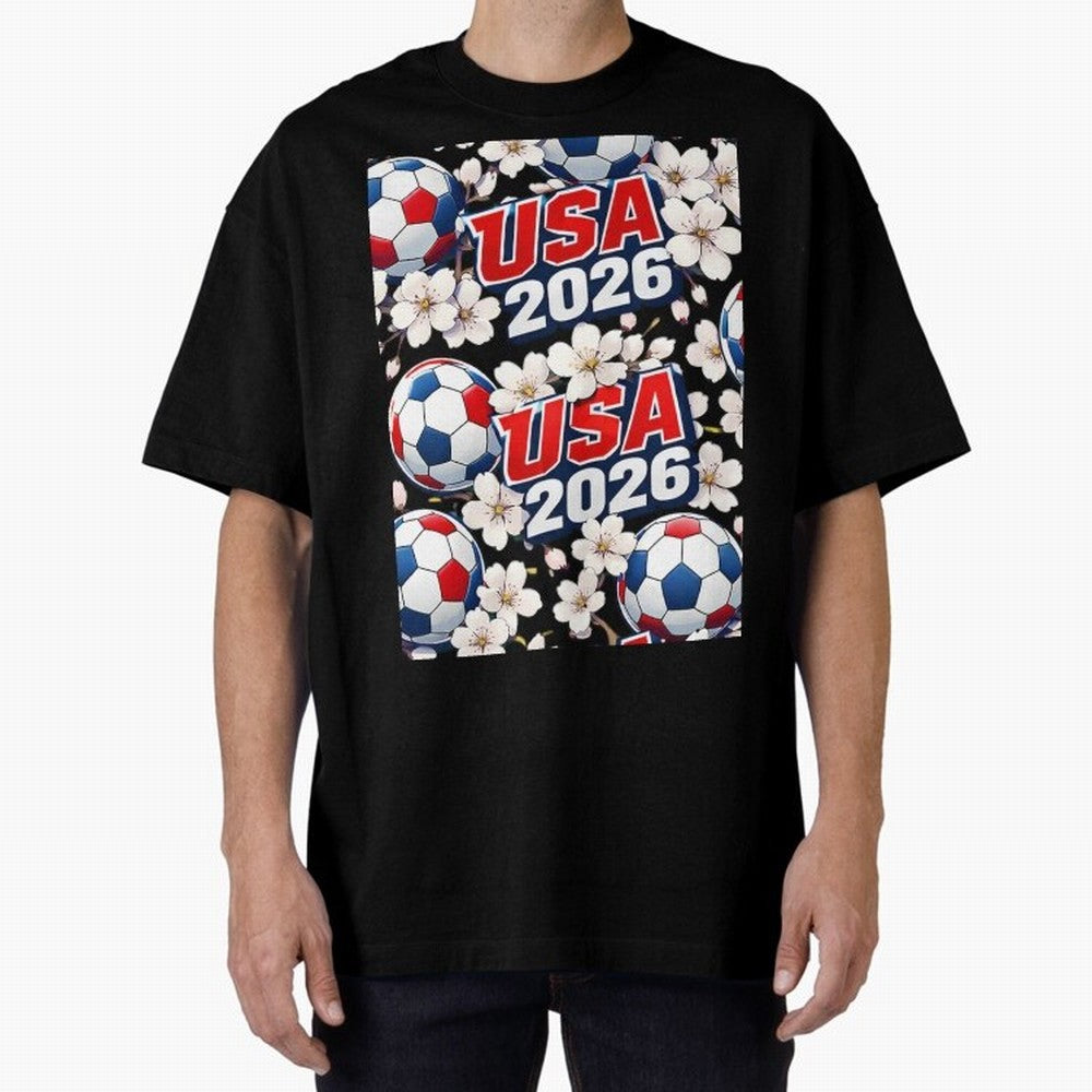 USA 2026 Soccer World Cup Pattern - Artistic Picasso Style Football Classic T-Shirt Celebrate Soccer Greatness during FIFA World Cup 2026 for Fans of Cristiano Ronaldo and England and Germany, Bringing Football History, Final Match Energy, Crowd