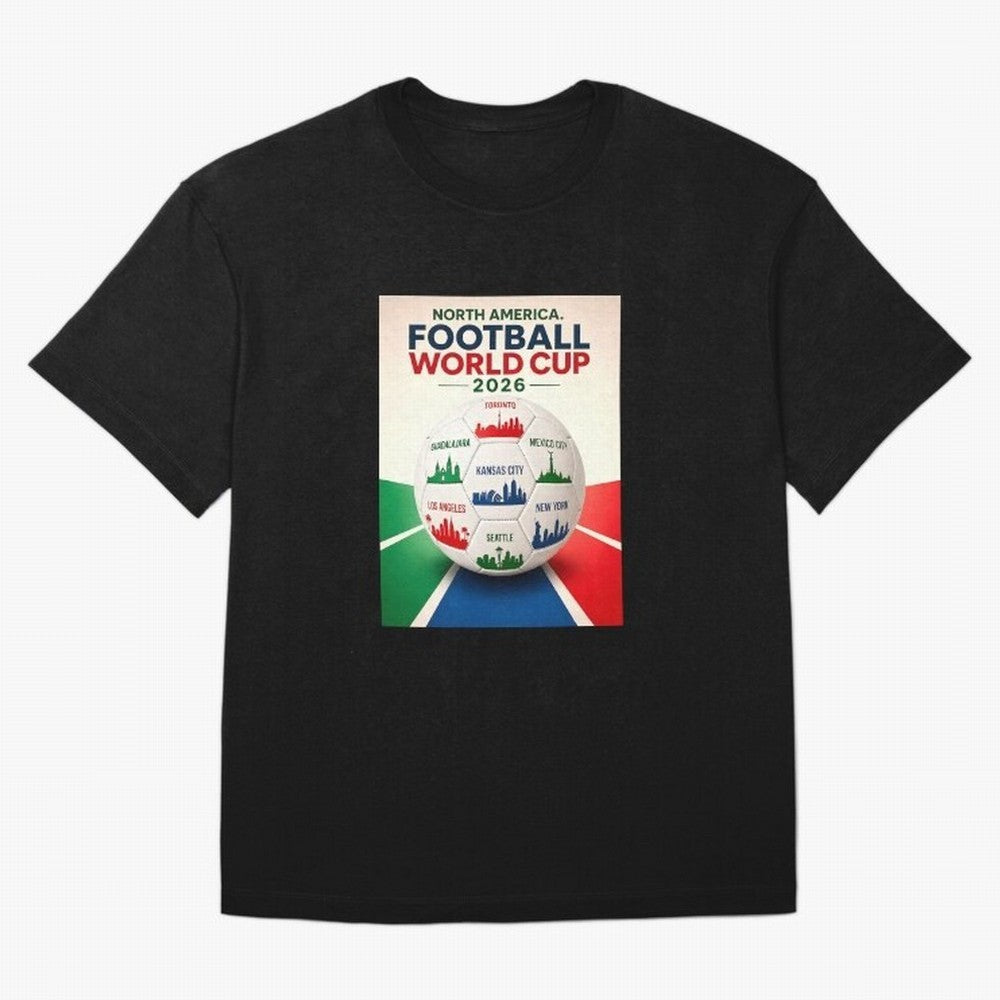 North America Football 2026 Classic T-Shirt Discover FIFA World Cup 2026 USA Canada Mexico for Fans of Mbappe and Neymar and England and Germany, Bringing Soccer Culture, Superstar Moments, National Team Dreams and Competitive Fire; Created for