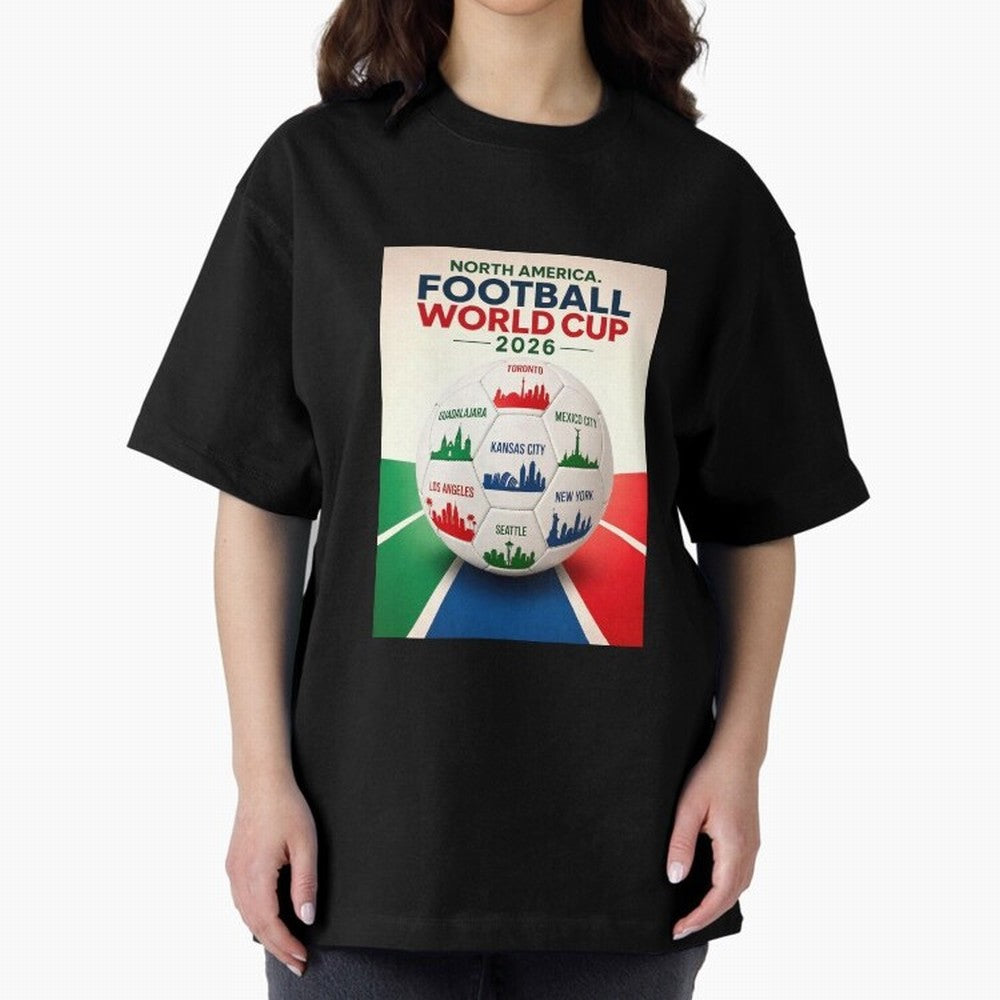 North America Football 2026 Classic T-Shirt Discover FIFA World Cup 2026 USA Canada Mexico for Fans of Mbappe and Neymar and England and Germany, Bringing Soccer Culture, Superstar Moments, National Team Dreams and Competitive Fire; Created for