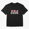 Glitched United 2026 Cup - North America Emblem Part 2 T-Shirt_82924673 Classic T-Shirt Live for the Drama of Global Football Passion for FIFA World Cup 2026 Group Stage, Featuring Haaland and Mbappe, England, Football Passion, Legendary
