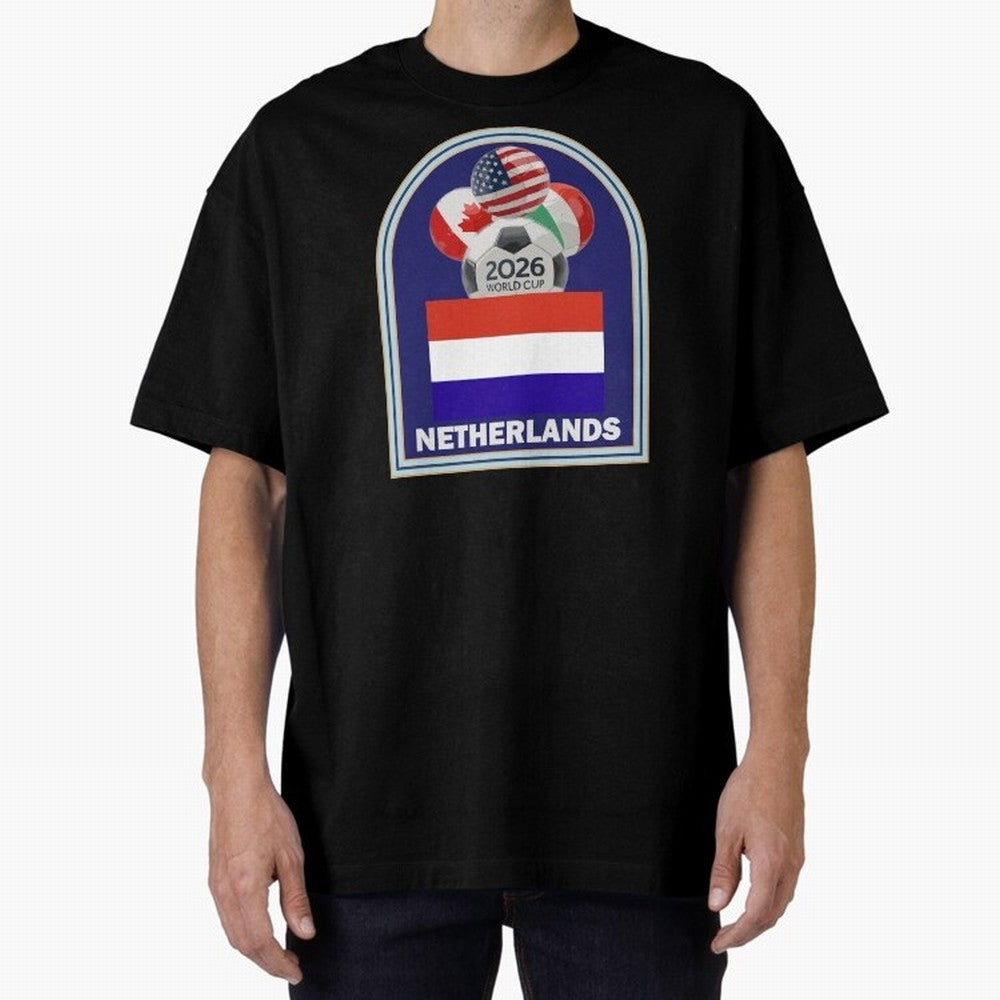 Netherlands 2026 Soccer T-shirt Classic T-Shirt Honor FIFA World Cup 2026 Driven by Cristiano Ronaldo, Haaland and CR7, France and Portugal Energy, Vintage Soccer Flavor, Modern Football Stars, National Flags and Final Night Emotion; Created for