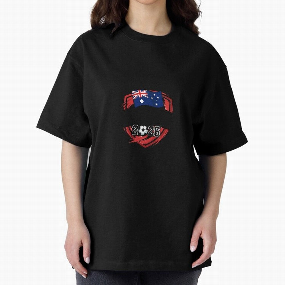 Australia World Cup 2026 Australia Football Classic T-Shirt Support the Legends of Global Football Passion for FIFA World Cup 2026, with Neymar, Haaland and Cristiano Ronaldo, Portugal, Spain and Germany, Football Festival Excitement, Trophy