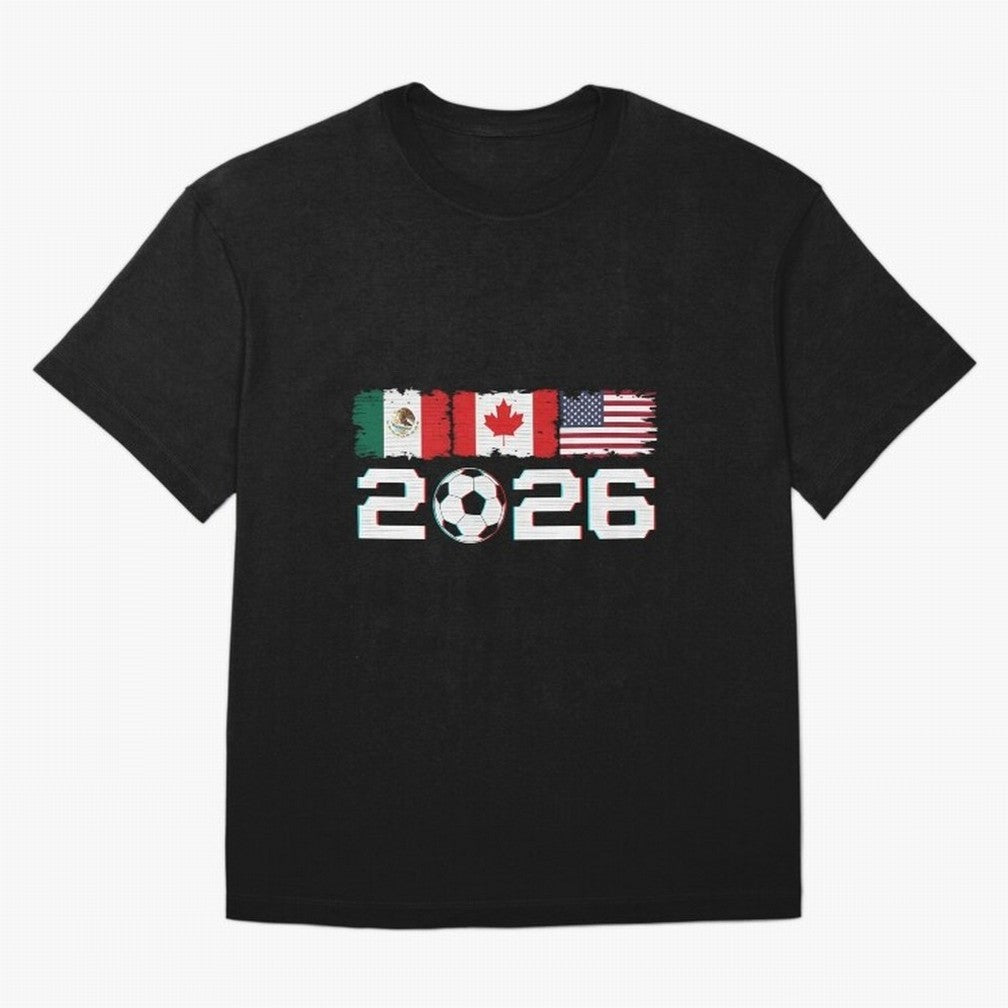 Glitched United 2026 Cup North America Emblem Part Classic T-Shirt Celebrate the Next Chapter of FIFA World Cup 2026 for Fans of CR7 and England, Bringing Supporter Pride, Iconic Celebrations, Legendary Names and Global Match Day Energy; Great for