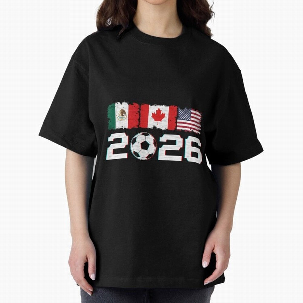 Glitched United 2026 Cup North America Emblem Part Classic T-Shirt Celebrate the Next Chapter of FIFA World Cup 2026 for Fans of CR7 and England, Bringing Supporter Pride, Iconic Celebrations, Legendary Names and Global Match Day Energy; Great for