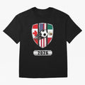 North United America Shield 2026 Cup Classic T-Shirt Carry the Dream of FIFA World Cup 2026 Group Stage for Fans of Messi and France, Bringing Football History, Final Match Energy, Crowd Noise and Once in a Lifetime Moments; Built for Supporters