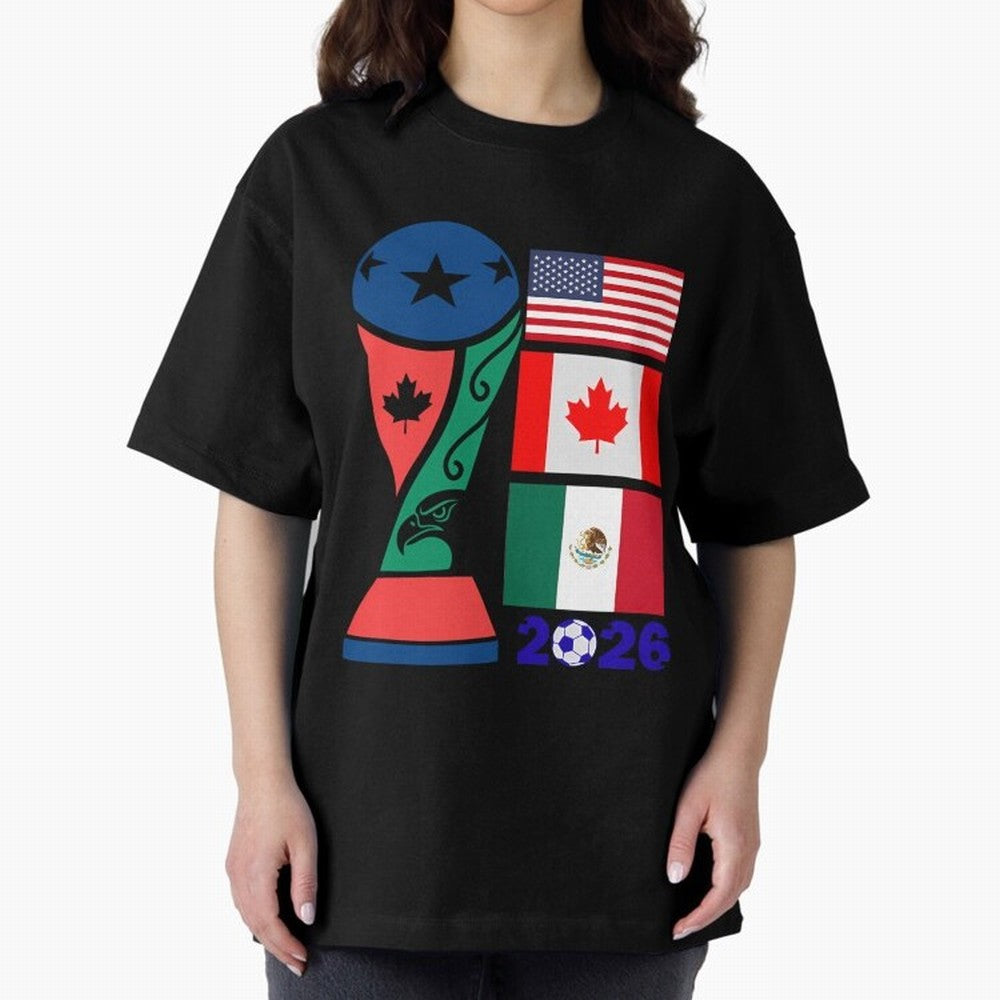 North America Football Unity 2026 Classic T-Shirt Celebrate Football Heritage in FIFA World Cup 2026 for Fans of Mbappe and Germany, Bringing Stadium Memories, Football Loyalty, International Chants and Championship Tradition; Made for Die Hard