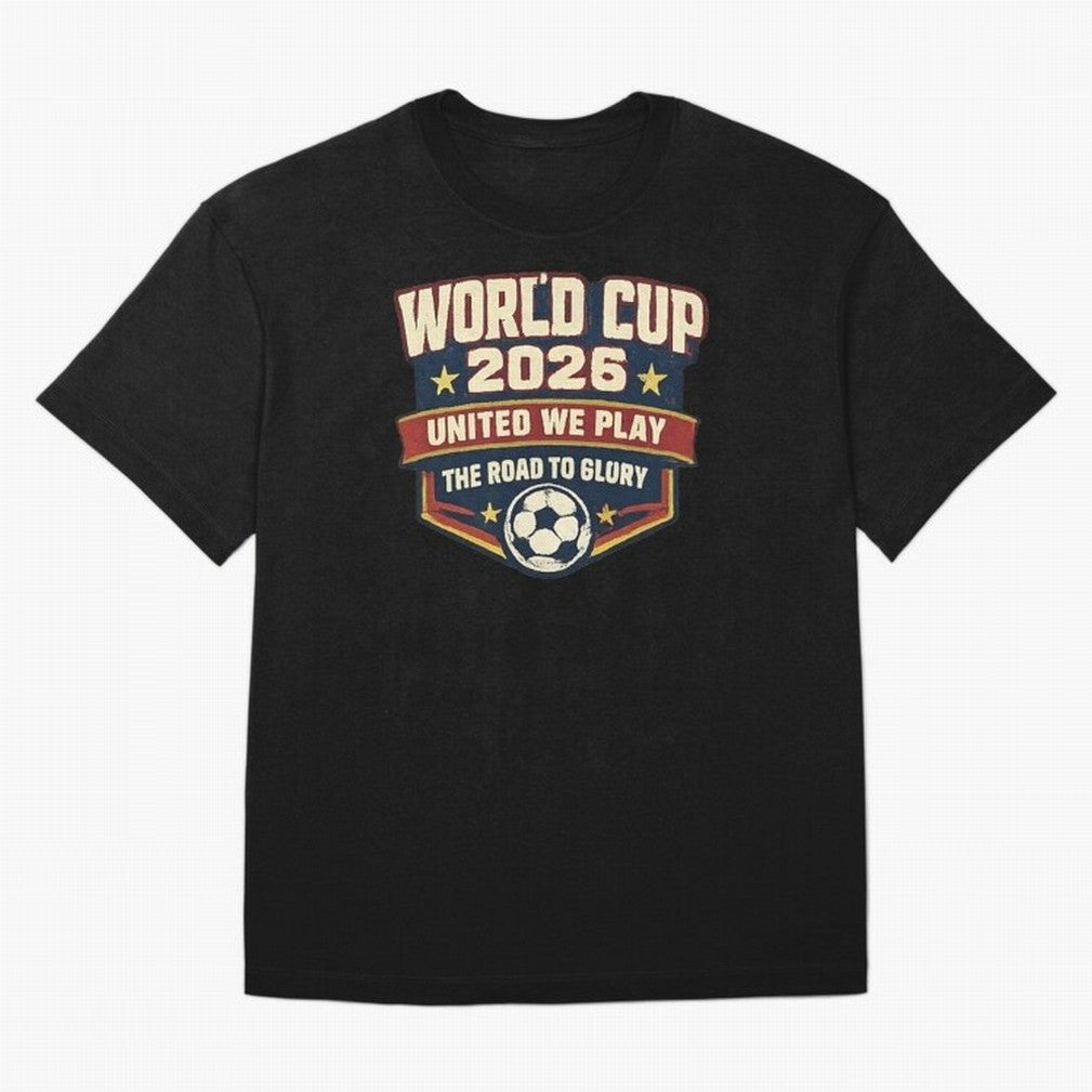 World Cup 2026 United We Play Vintage Soccer Football Fan Design Classic T-Shirt Bring FIFA World Cup 2026 for Fans of Neymar, Haaland and Cristiano Ronaldo and Argentina, Bringing Goal Celebration Energy, Supporter Heritage, Football Icons and