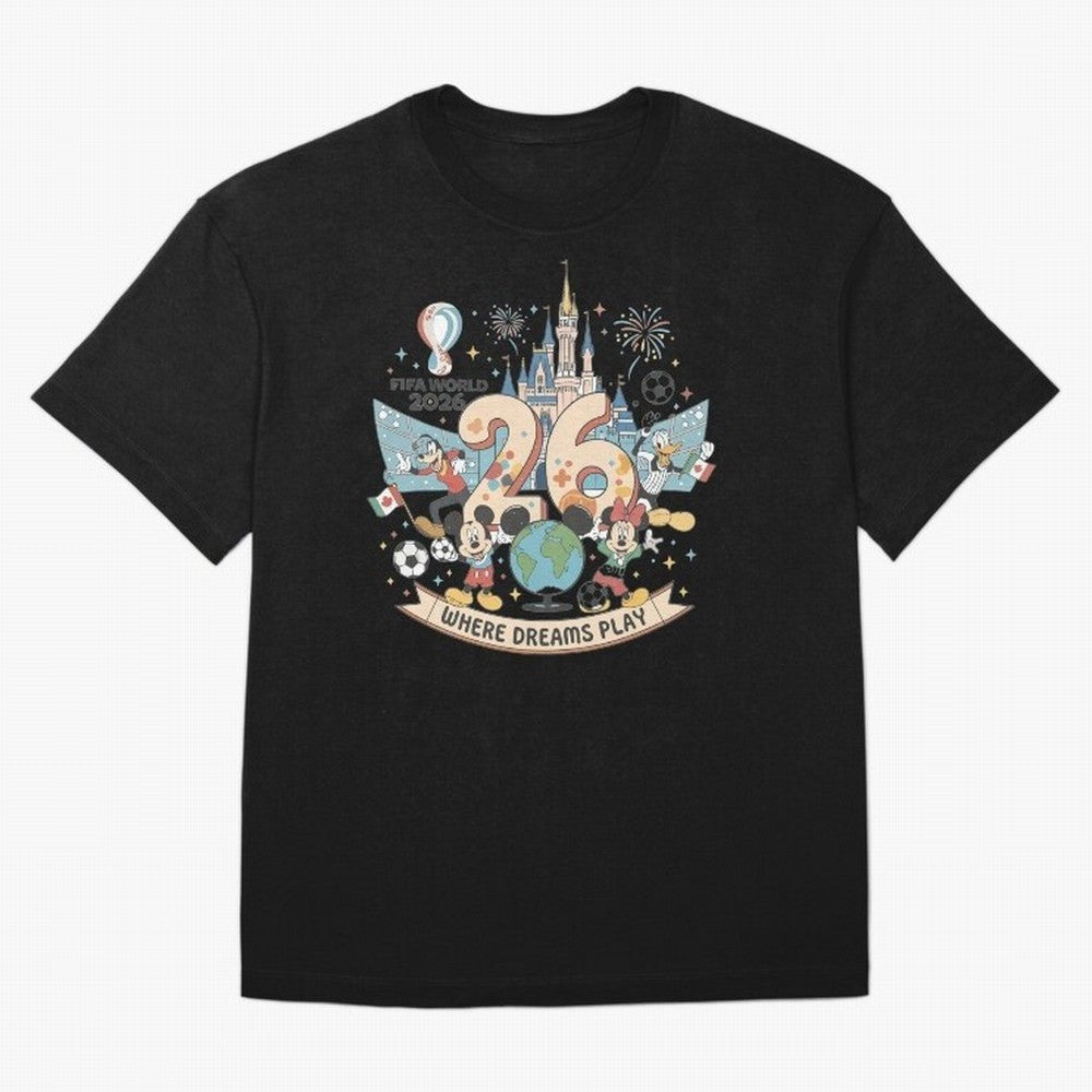 Dreamland Football 26 Shirt | Cute Cartoon Global Celebration Tee Classic T-Shirt Get Ready for the FIFA World Cup 2026 Journey through CR7 Highlights, England and Germany Pride, Tournament Hype, Historic Matchups, Family Viewing Parties and Global