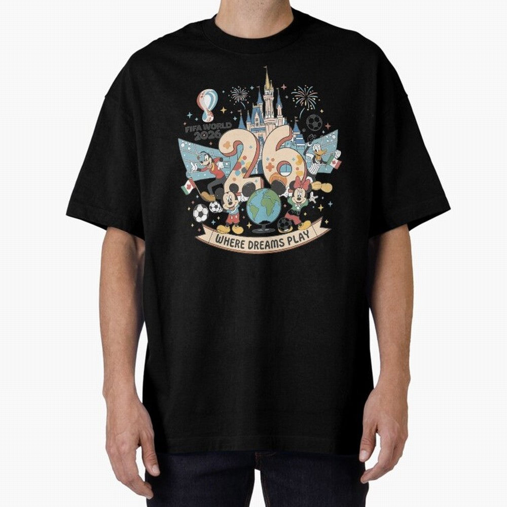 Dreamland Football 26 Shirt | Cute Cartoon Global Celebration Tee Classic T-Shirt Get Ready for the FIFA World Cup 2026 Journey through CR7 Highlights, England and Germany Pride, Tournament Hype, Historic Matchups, Family Viewing Parties and Global