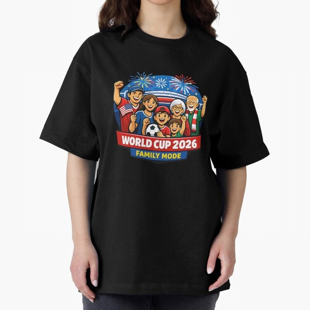World Cup 2026 Family Mode ¨C Football Fans Celebration Design Classic T-Shirt Bring Legendary Rivalry Energy to Match Day Hype around FIFA World Cup 2026 Group Stage, Messi and Cristiano Ronaldo, France and Portugal, Sports Nostalgia,