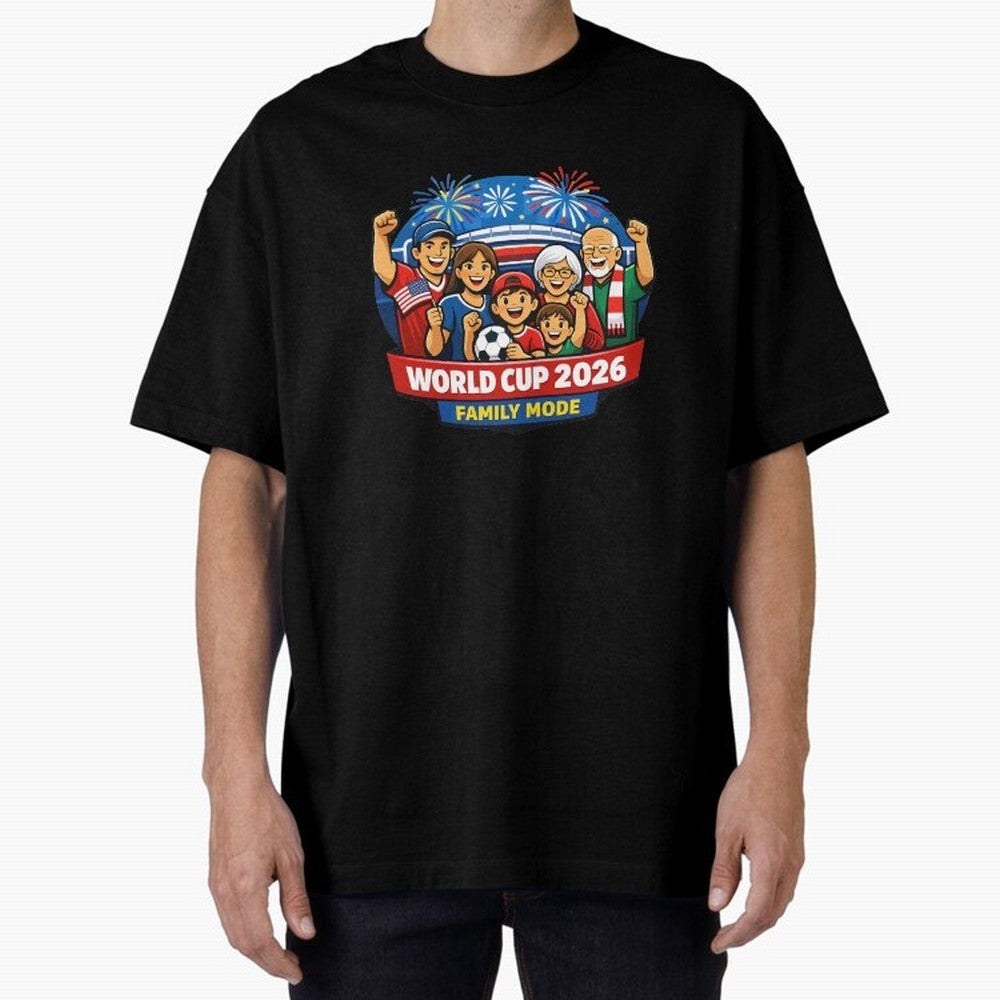 World Cup 2026 Family Mode ¨C Football Fans Celebration Design Classic T-Shirt Bring Legendary Rivalry Energy to Match Day Hype around FIFA World Cup 2026 Group Stage, Messi and Cristiano Ronaldo, France and Portugal, Sports Nostalgia,