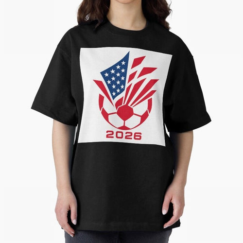 American Soccer 2026 Flag Burst Emblem Classic T-Shirt Stand with FIFA World Cup 2026 USA Canada Mexico for Fans of Mbappe and Neymar and France, Bringing Fan Favorite Moments, National Team Passion, Big Match Drama and Soccer History; Perfect for
