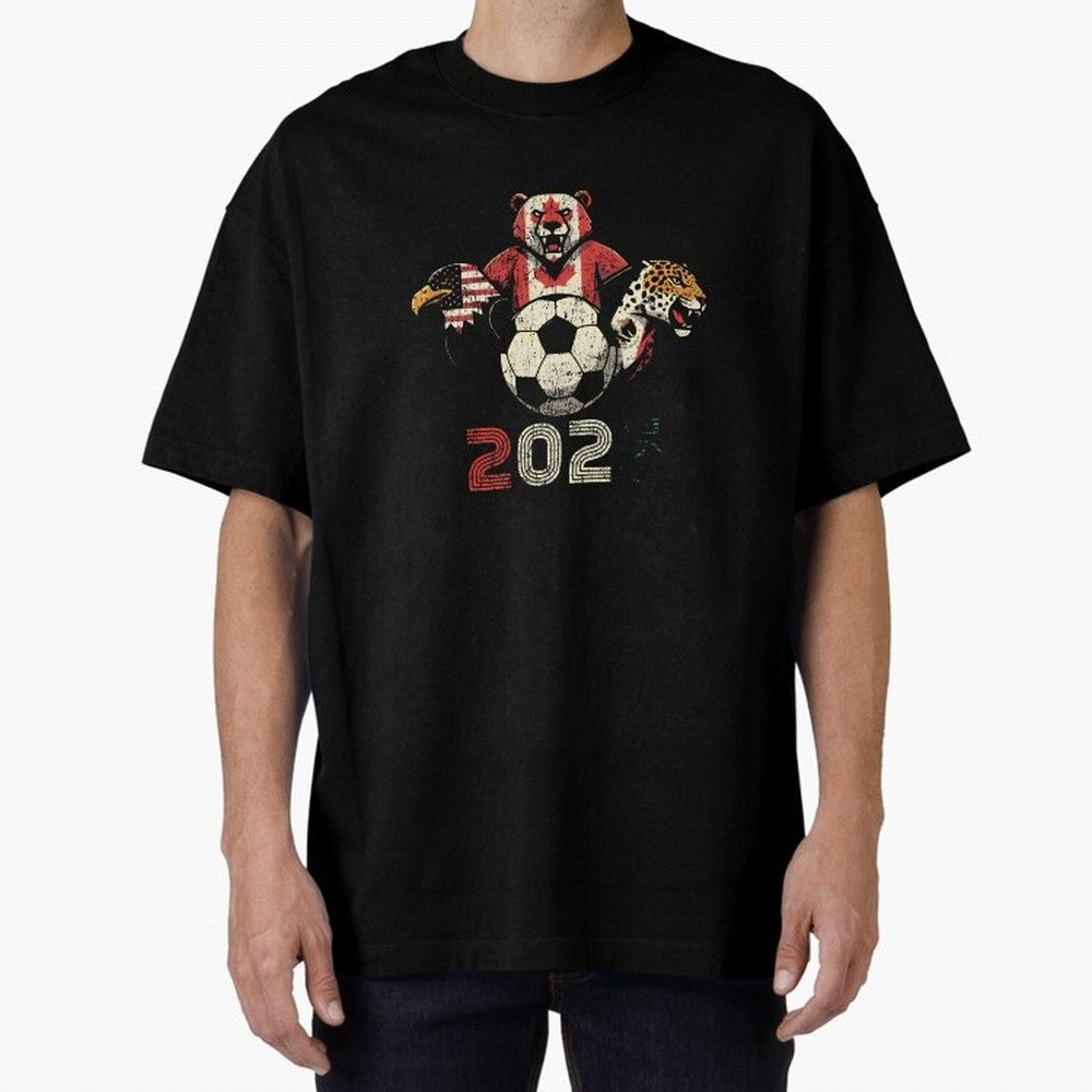 United 2026 Soccer Mascots North America Tournament T-Shirt_83157189 Classic T-Shirt Cheer through Every Moment of FIFA World Cup 2026 USA Canada Mexico with Cristiano Ronaldo, England, France and Netherlands Energy, Stadium Chants, National Pride,