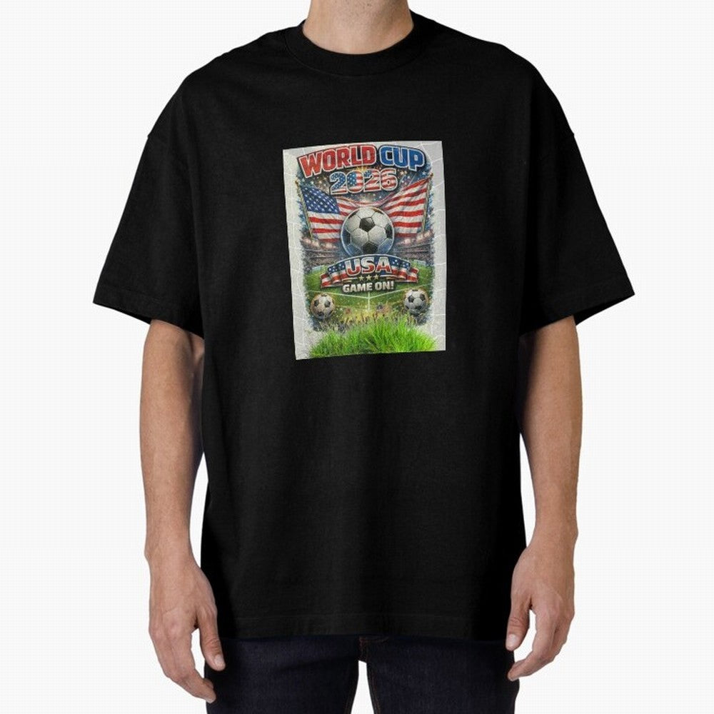 WORLD CUP FOOTBALL 2026 Classic T-Shirt Show Up for the Glory of Match Day Hype around FIFA World Cup 2026 USA Canada Mexico, Messi, Neymar and Mbappe, Portugal, Spain and Germany, Sports Nostalgia, International Competition, Famous Players and