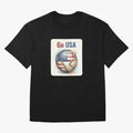 Go USA Soccer Ball Flag | American Football Fan Graphic Tee Classic T-Shirt Relive Legendary Nights from Match Day Hype around FIFA World Cup 2026 Group Stage, Mbappe, Netherlands, Classic Soccer Heritage, Championship Pressure, Fan Loyalty and