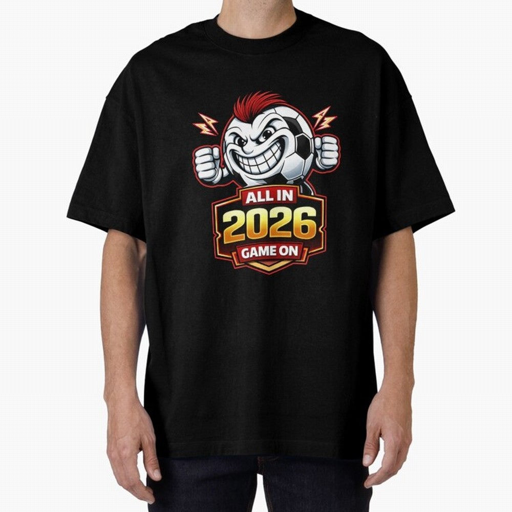 All in 2026 soccer fan design Classic T-Shirt Honor Football Greatness during Match Day Hype around FIFA World Cup 2026 Group Stage, Cristiano Ronaldo, Argentina, Championship Spirit, Famous Goals, Roaring Crowds and International Football Unity;