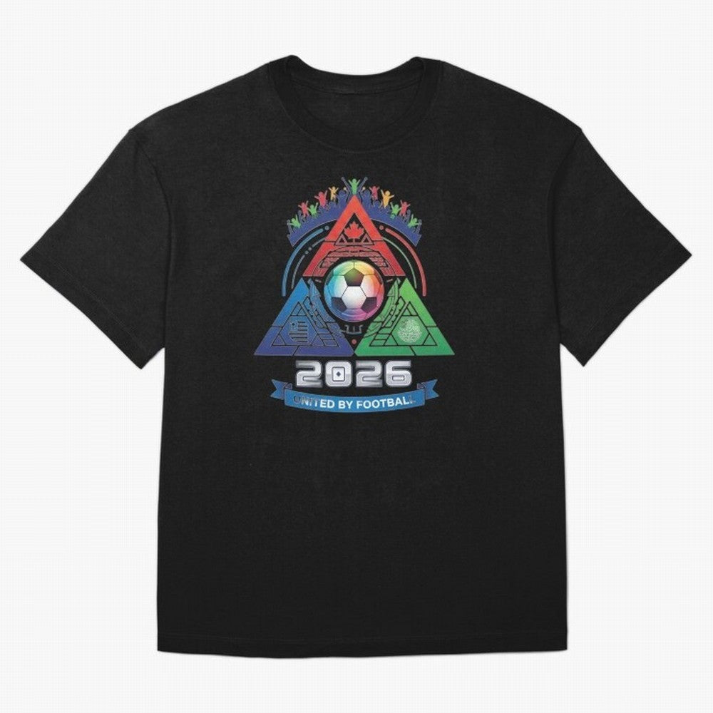 Triangular United by Football World Cup 2026 Emblem Classic T-Shirt Carry National Pride through Match Day Hype around FIFA World Cup 2026 USA Canada Mexico, Cristiano Ronaldo, Haaland and CR7, England, Retro Football Energy, Iconic Rivalries,