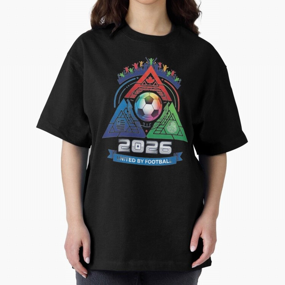 Triangular United by Football World Cup 2026 Emblem Classic T-Shirt Carry National Pride through Match Day Hype around FIFA World Cup 2026 USA Canada Mexico, Cristiano Ronaldo, Haaland and CR7, England, Retro Football Energy, Iconic Rivalries,