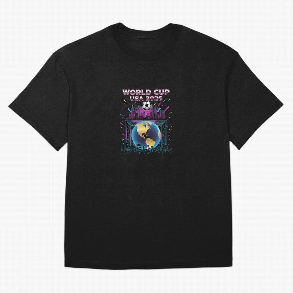 World Cup USA 2026 - Retro Soccer City Celebration Classic T-Shirt Live the Energy of the FIFA World Cup 2026 Group Stage Journey through Haaland and Mbappe Highlights, Brazil, Portugal and Argentina Pride, Fan Favorite Moments, National Team