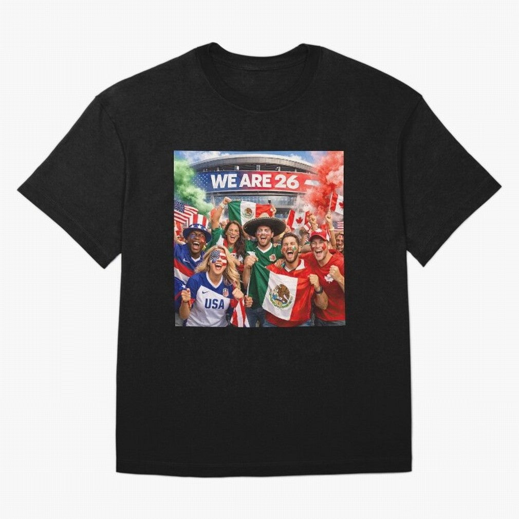2026 FIFA World Cup Celebration Classic T-Shirt Join Match Day Hype around FIFA World Cup 2026, Messi and Cristiano Ronaldo, Brazil, Sports Nostalgia, International Competition, Famous Players and Unforgettable Victories; Perfect for Fans,